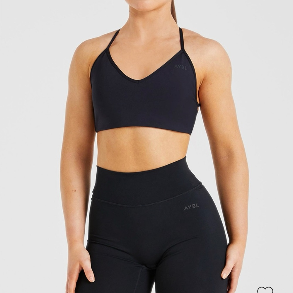 AYBL Essential Crossback Sports Bra BLACK